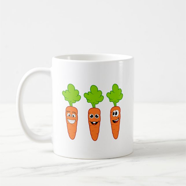 Zanahorias divertidas  kaffemugg (Vänster)