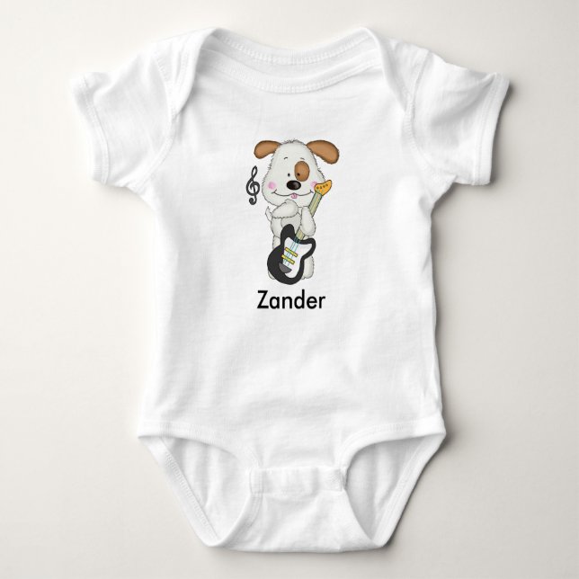 Zanderns Rock and roll Puppy T Shirt (Framsida)