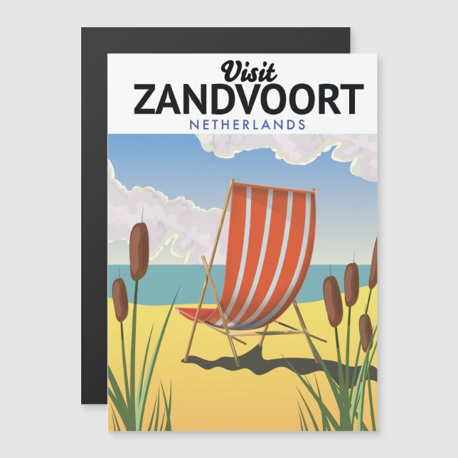 Zandvoort Nederländerna resaffisch (Fram/baksida)