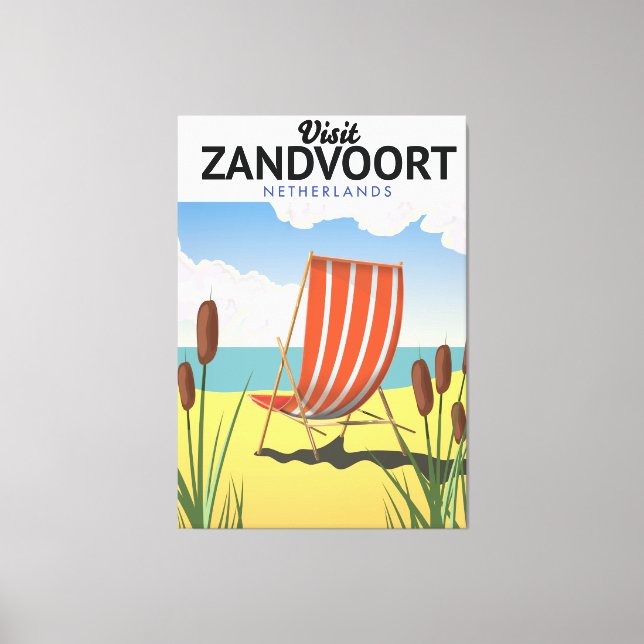 Zandvoort Nederländerna resaffisch Canvastryck (Framsida)