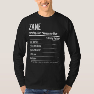 Zane betjänar Storleka kalorier för näringsvärdese T Shirt