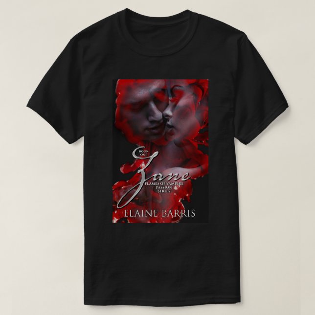 Zane flammar av vampyrpassionserien, T-tröja T-shirt (Design framsida)