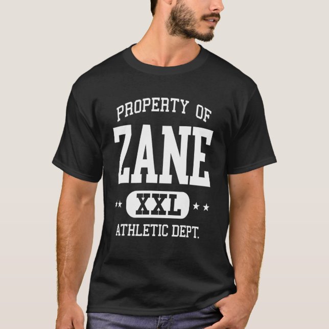 Zane Retro Athletic Property Dept  1 T Shirt (Framsida)