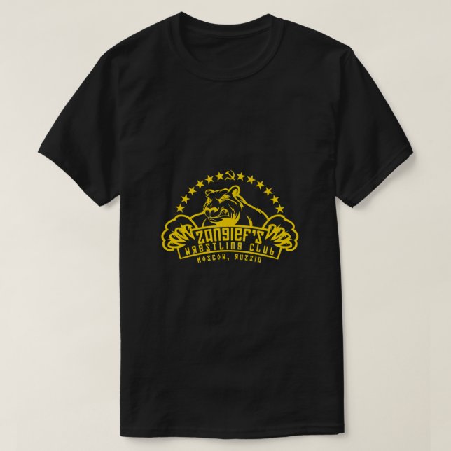 Zangief's Wrestling Klubb Essential T Shirt (Design framsida)