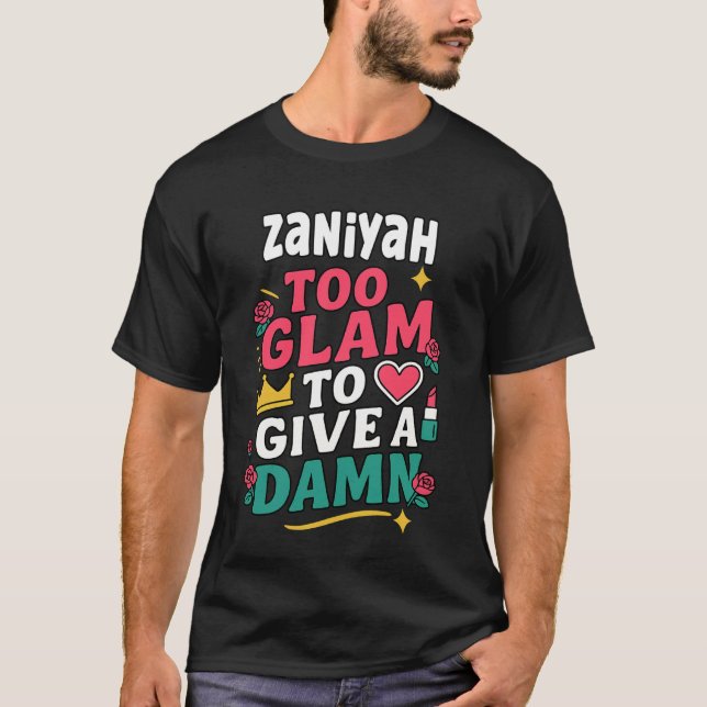ZANIYAH Personalized Women's Gift Custom ZANIYAH T Shirt (Framsida)