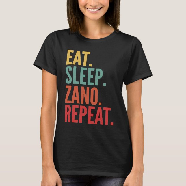 Zano Crypto Eat Ssov Zano Repeat T Shirt (Framsida)