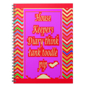 ZANY ART DESIGN with HOUSEKEEPER ORD Anteckningsbok