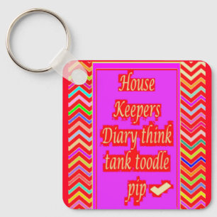 ZANY ART DESIGN with HOUSEKEEPER ORD Nyckelring