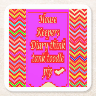 ZANY ART DESIGN with HOUSEKEEPER ORD Underlägg Papper Kvadrat