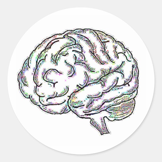 Zany Brainy Runt Klistermärke (Framsida)