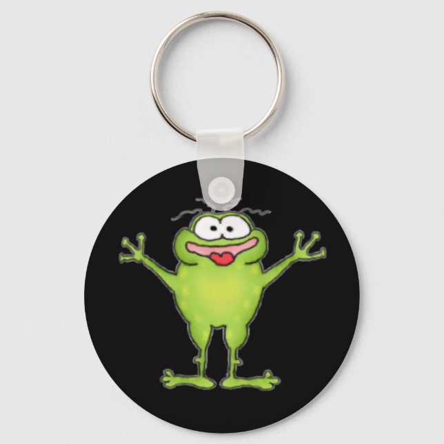 Zany Frog Keychain Nyckelring (Framsida)