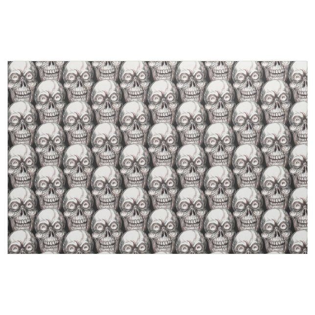 ZANY SKALLETRYCK TYG (Fat Quarter)