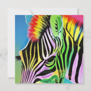 Zany Zebra Julkort