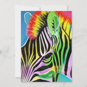 Zany Zebra Julkort