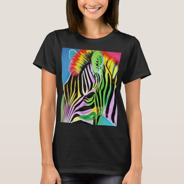 Zany Zebra T Shirt (Framsida)