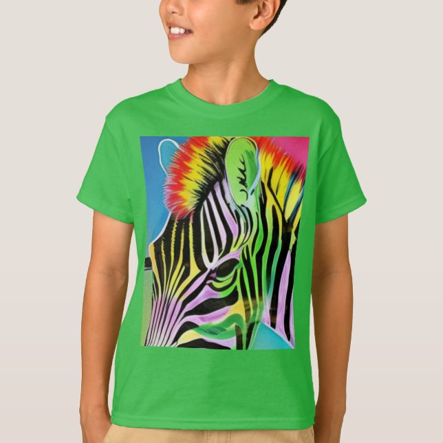 Zany Zebra T Shirt (Framsida)