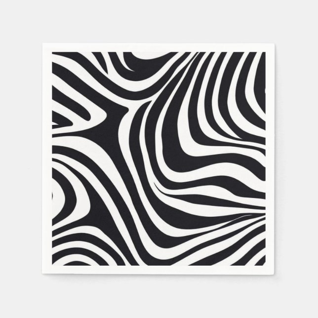 Zany Zebra Zest Pappersservett (Framsidan)