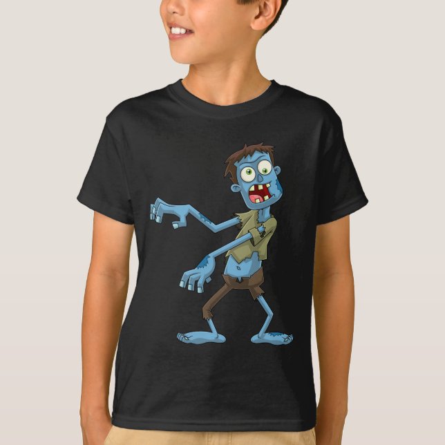 Zany Zombie T Shirt (Framsida)