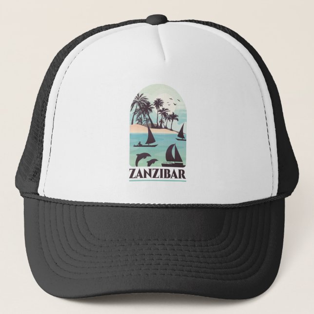 Zanzibar-Afrikans Vintage Keps (Framsida)