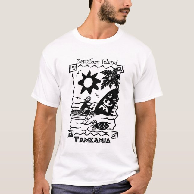 Zanzibar öT-tröja T Shirt (Framsida)