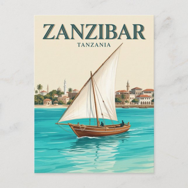 Zanzibar, Stenstaden, Unguja Vykort (Framsida)