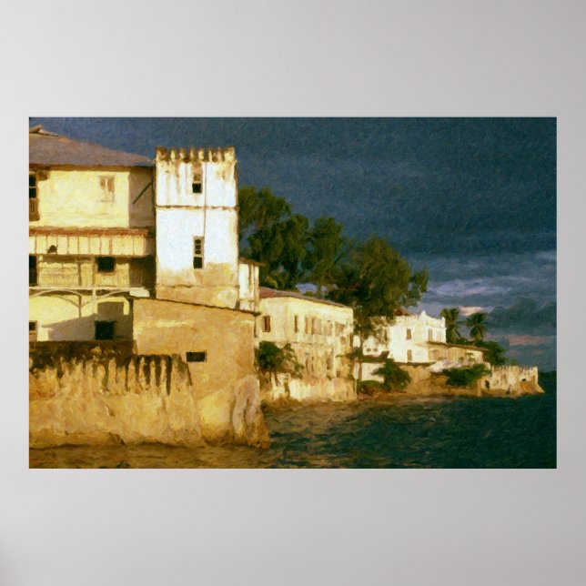 Zanzibar Storm Clouds Poster (Framsidan)