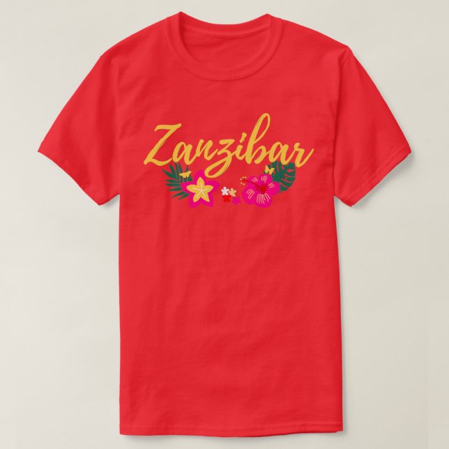 Zanzibar Tanzania Afrika Tropical T Shirt (Design framsida)