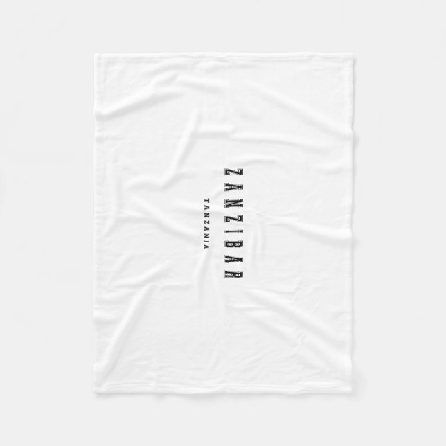 Zanzibar Tanzania Fleecefilt (Framsidan)