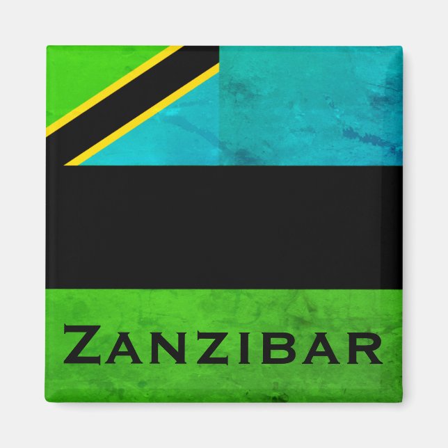 Zanzibar, Tanzania (Indiska oceanen) Magnet (Framsidan)