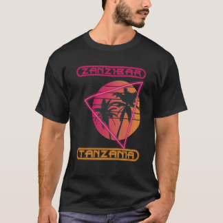 Zanzibar Tanzania Retro Palmtre Ocean Semester S T Shirt