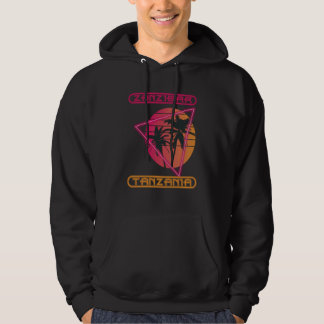 Zanzibar Tanzania Retro Palmtree Ocean Semester S Hoodie