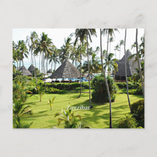 Zanzibar tropisk paradis vykort