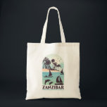 Zanzibar Tygkasse<br><div class="desc">En design för fauxvintage resoraffisch för Zanzibar</div>