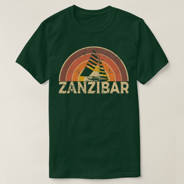 Zanzibar-Vintage - segeldesign T Shirt (Design framsida)