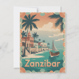 Zanzibar Vintage Vykort
