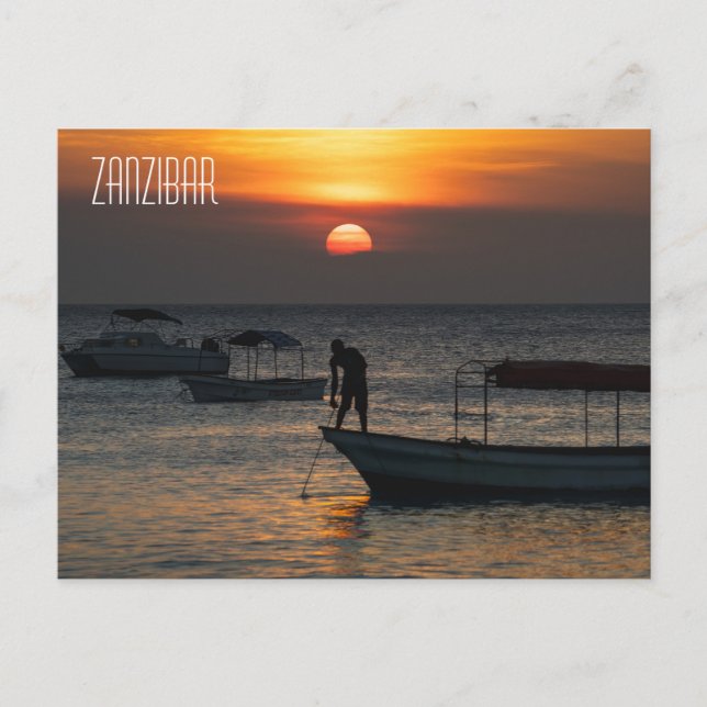 Zanzibar vykort (Framsida)