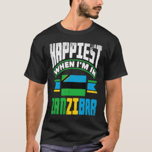 Zanzibar Zanzibari Flagga uppträder när IE i Zanzi T Shirt