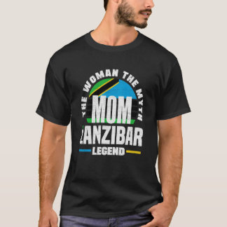 Zanzibar Zanzibari Zanzibar Flag Mors dag T Shirt