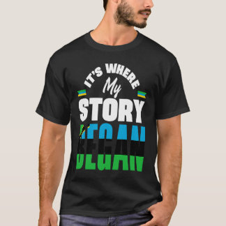 Zanzibar Zanzibari Zanzibar Flagga Det är där min  T Shirt