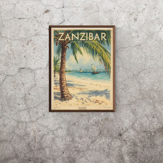 Zanzibarbris – Vintage Östafrika Poster