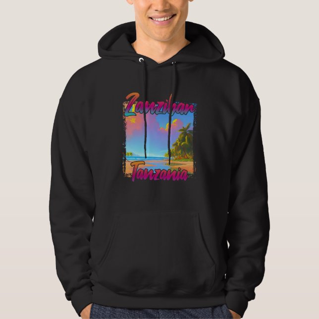 Zanzibarsolnedgång Hoodie (Framsida)