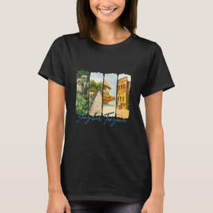 Zanzir Tanzania Reser Minnespenna Souvenir T Shirt