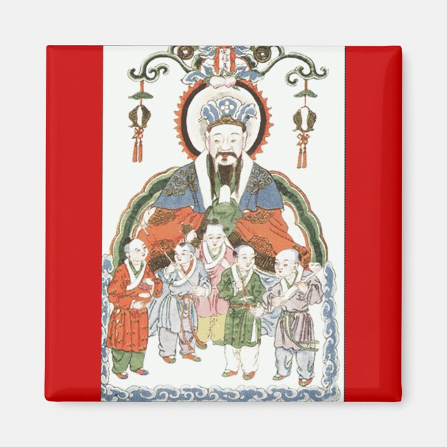 Zao Jun Chinese kökgud magnet (Framsidan)