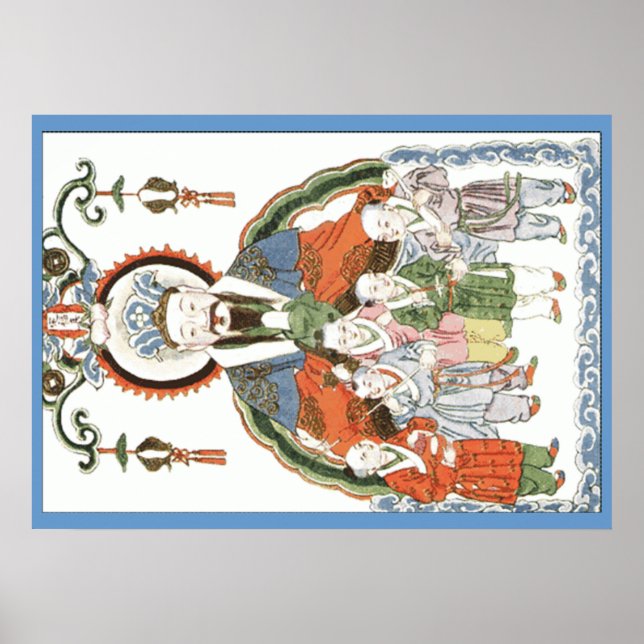 Zao Jun Chinese kökgud poster (Framsidan)