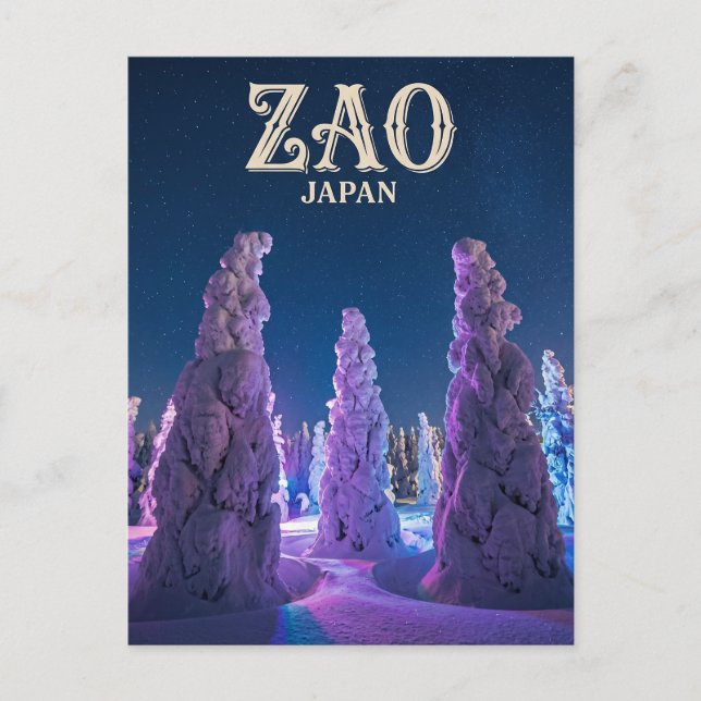 Zao Snömonster Japan Vykort (Framsida)