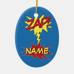 ZAP! anpassningsbarnas namn Julgransprydnad Keramik