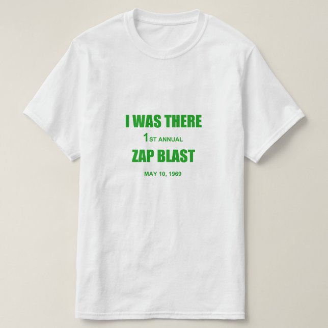 Zap Blast Reproduction T-Shirt (Design framsida)