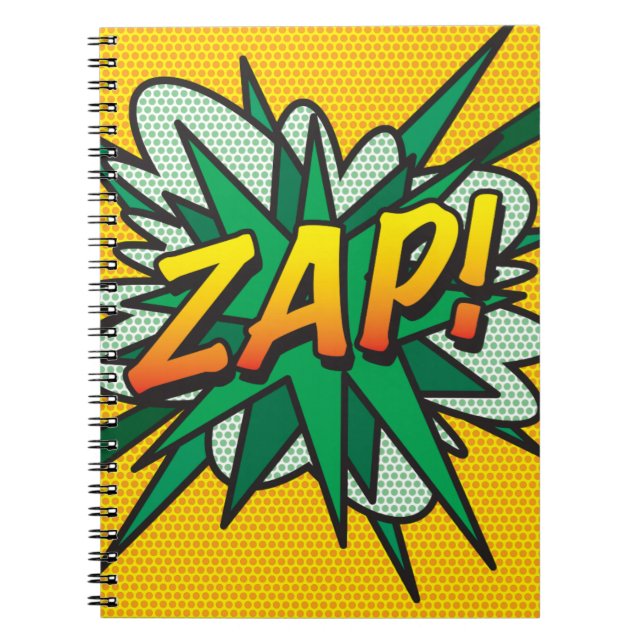 ZAP Kul Retro Serietidning Anteckningsbok (Framsidan)