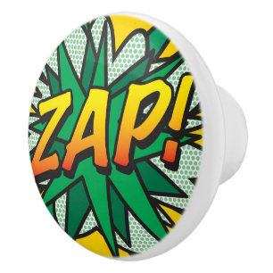 ZAP Kul Retro Serietidning Popkonst Knopp