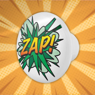 ZAP Kul Retro Serietidning Popkonst Knopp